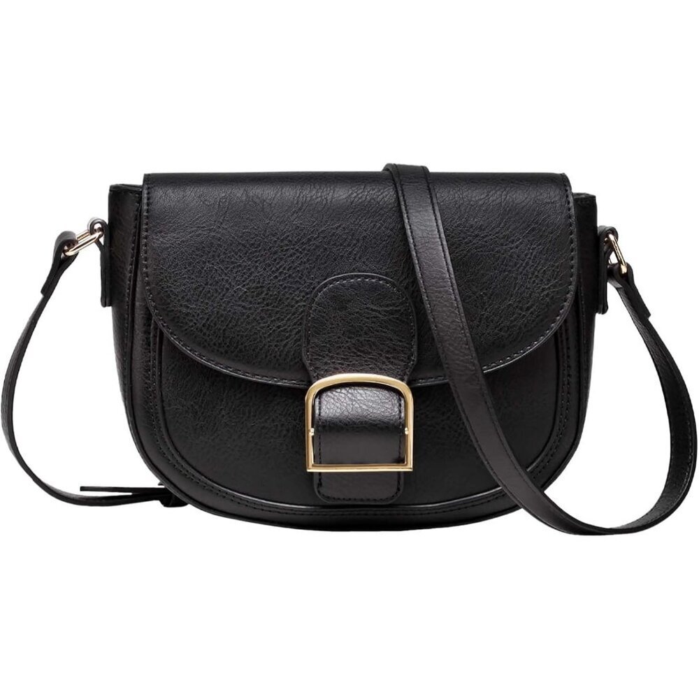 Women Crossbody Bag Vegan Leather Small Shoulder Pouch With Adjustable Strap